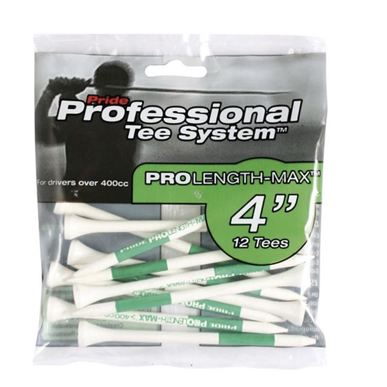 Pride Prolength Tees Green Holztees 101mm, 12Stk.