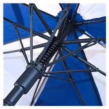 PGA Tour Windproof Double Canopy Regenschirm 62", weiß/blau