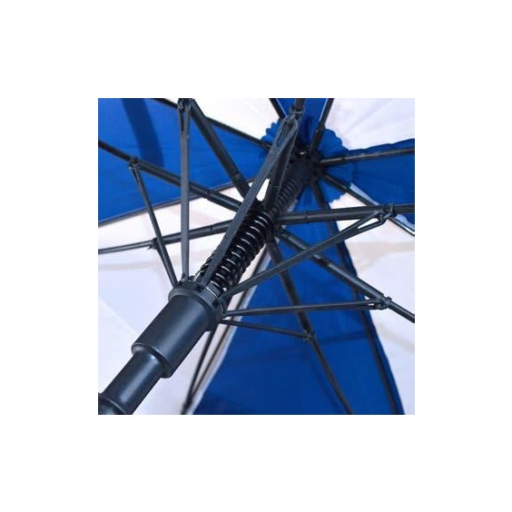 PGA Tour Windproof Double Canopy Regenschirm 62", weiß/blau