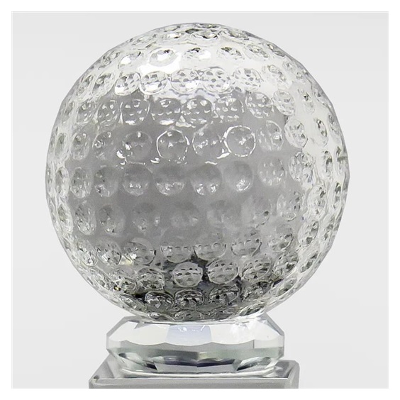 Longridge Crystal Golf Trophy Mit Golfball - 235mm