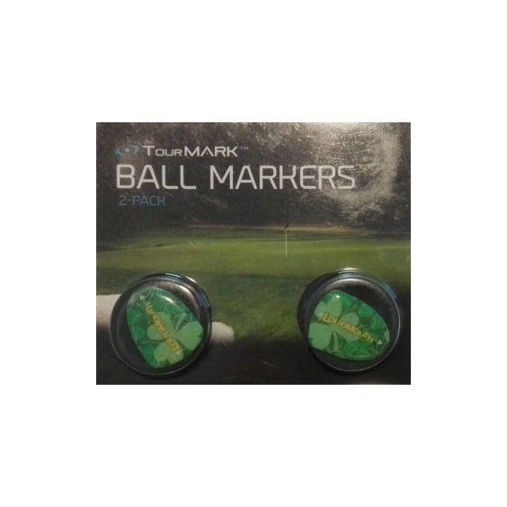 Loudmouth Ball Marker Jumbo Lucky (2pack), schwarz
