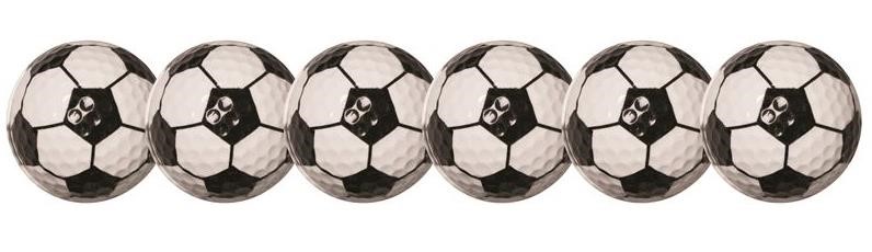 Longridge Football Golfbälle, 6Stk.