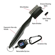 PGA Tour Club Brush and Groove Cleaner, schwarz