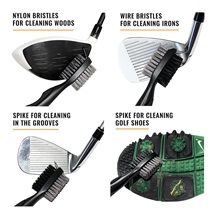 PGA Tour Club Brush and Groove Cleaner, schwarz