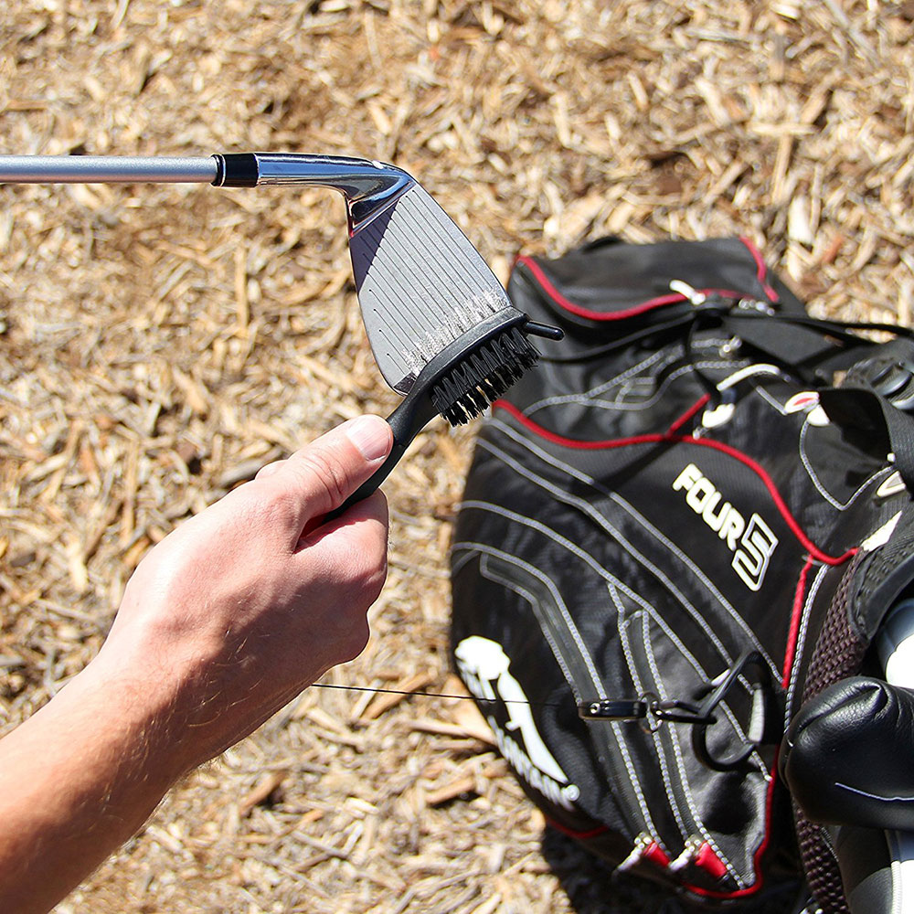 PGA Tour Club Brush and Groove Cleaner, schwarz