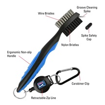 PGA Tour Club Brush and Groove Cleaner, schwarz