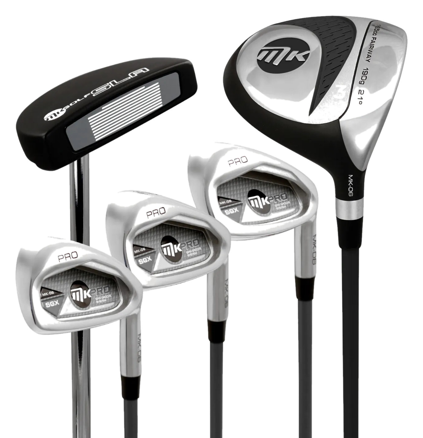 MKids Pro Junior Golf Half Set 65" (165cm) Junior Golfset, Graphit