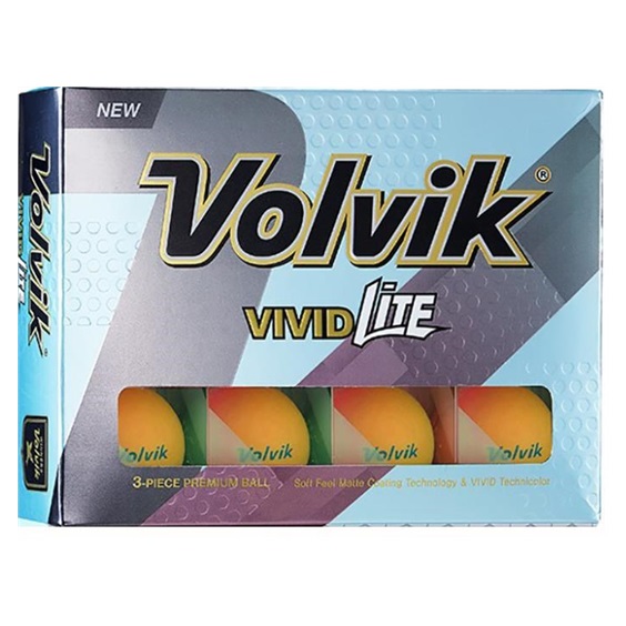 Volvik VIVID Lite Golfbälle, orange