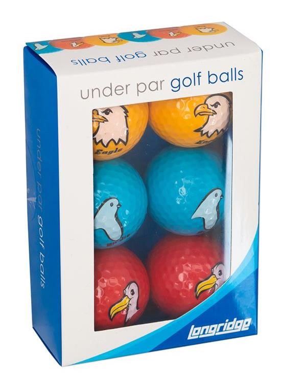 Longridge Under Par Golfbälle, farben mix