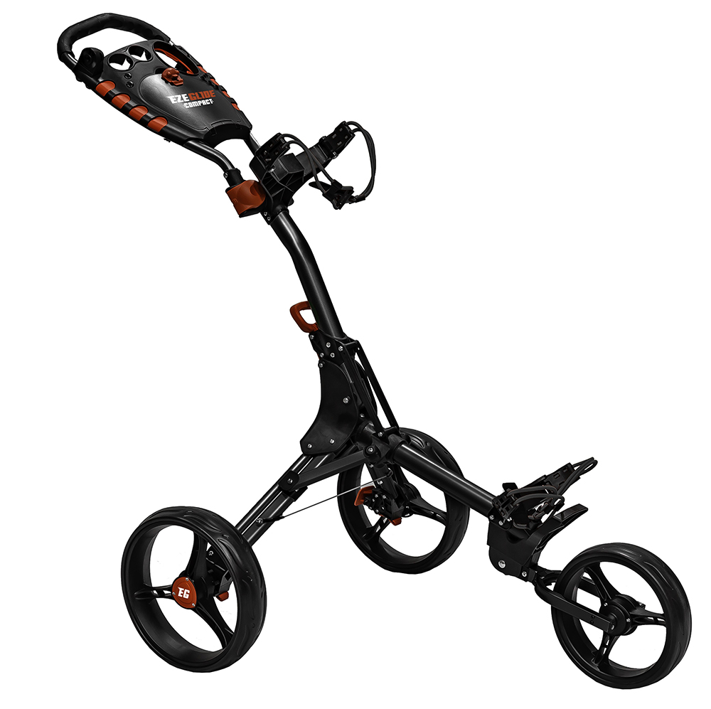 Ezeglide Compact+ Manuell Golftrolley, schwarz