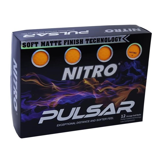 Nitro Pulsar Golfbälle, orange