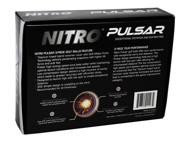 Nitro Pulsar Golfbälle, limette
