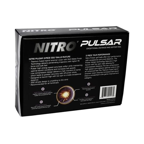 Nitro Pulsar Golfbälle, limette