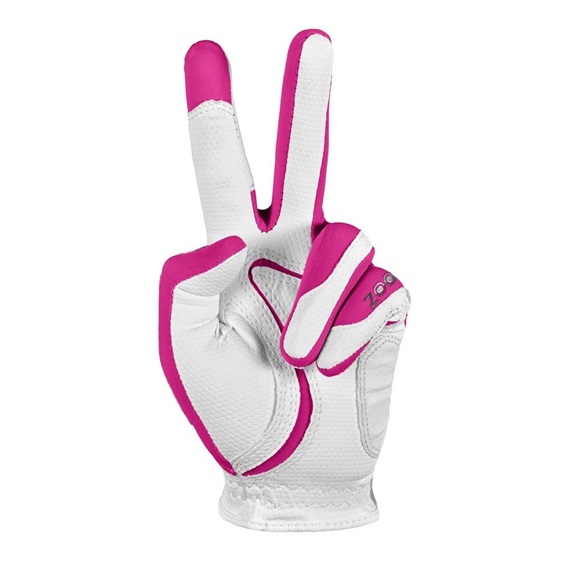 Zoom Weather Junior Handschuh, weiss/fuchsia