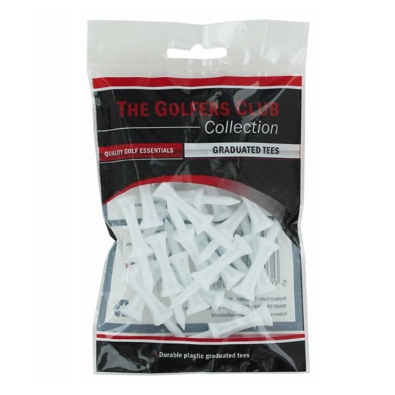The Golfers Club Collecition Step Golftees, 31 mm, weiss, 25 Stk.