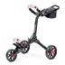 Bag Boy Nitron Auto-Open manueller Trolley, schwarz/rot