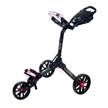 Bag Boy Nitron Auto-Open manueller Trolley, schwarz/rot