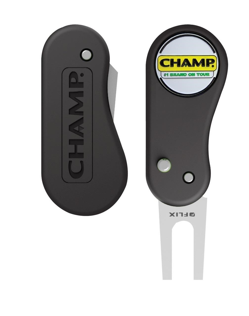 Champ FLIX Lite Divot Repair Tool, schwarz
