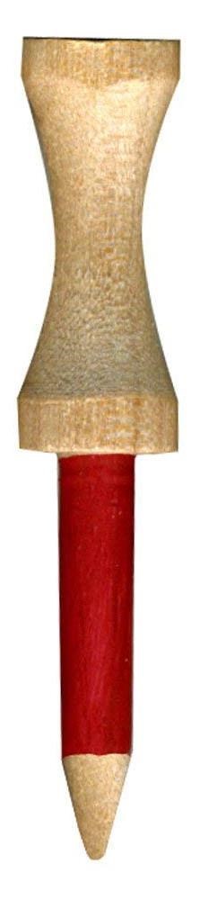 Pride Professional Tee System Step Tees Rot Holz-Tees 53mm (2 1/8"), 50 Stück