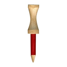 Pride Professional Tee System Step Tees Rot Holz-Tees 53mm (2 1/8"), 50 Stück