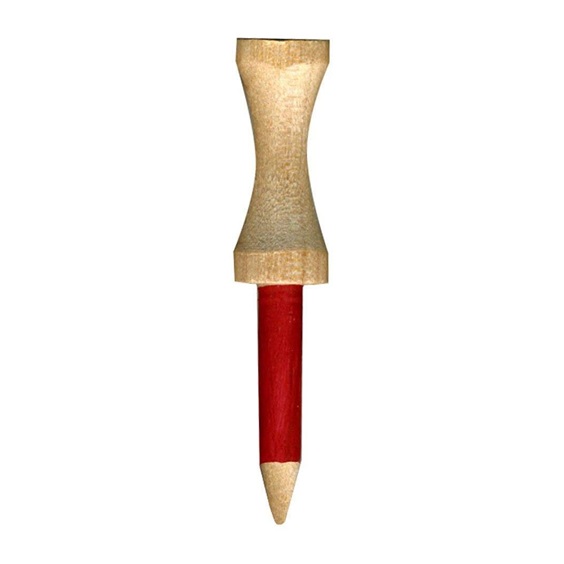 Pride Professional Tee System Step Tees Rot Holz-Tees 53mm (2 1/8"), 50 Stück
