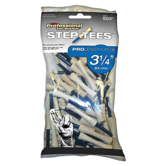 Pride Professional Tee System Pride Prolength Tees Blaue Holztees 3 1/4" (83mm), 50er-Pack