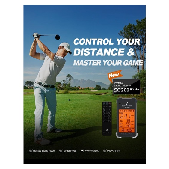 Voice Caddie Swing Caddie Launch Monitor SC200+ schwarz