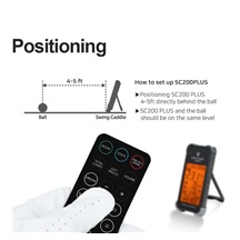 Voice Caddie Swing Caddie Launch Monitor SC200+ schwarz