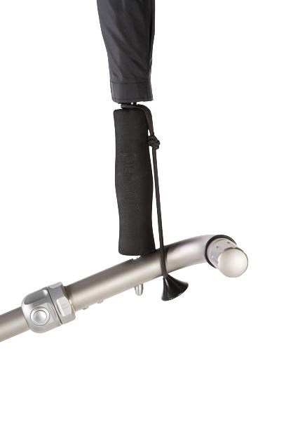 JuCad Teleskop-Golfschirm 68" mit Schirmstift, schwarz