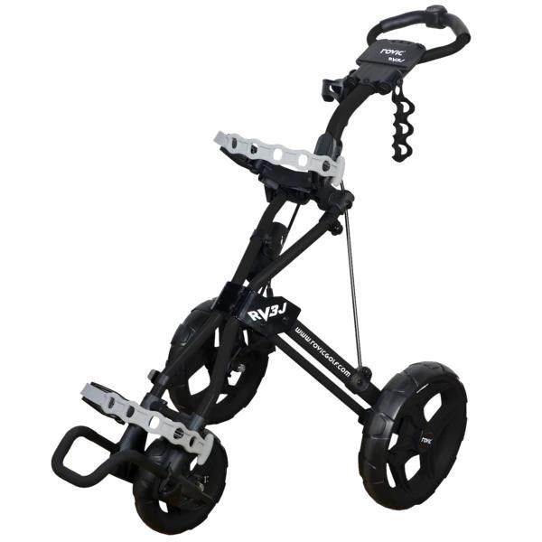 Clicgear Rovic RV3J Junior Golftrolley, grau/schwarz
