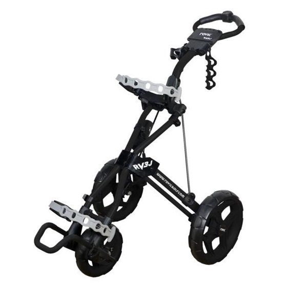 Clicgear Rovic RV3J Junior Golftrolley, grau/schwarz