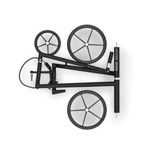 Big Max e-Lite 3 Elektrotrolley, schwarz, 27+ Batterien