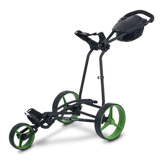 Big Max Autofold X manueller Trolley, schwarz/lime