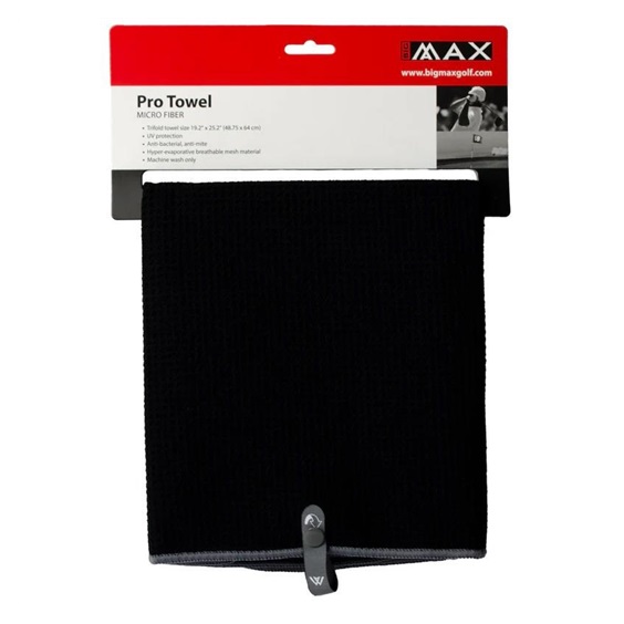 Big Max Pro Golfhandtuch, schwarz