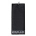 Big Max Aqua Trifold Golfhandtuch, schwarz