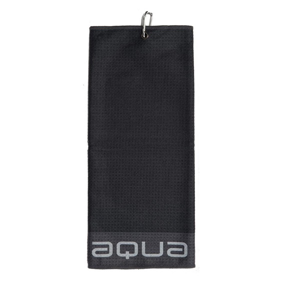Big Max Aqua Trifold Golfhandtuch, schwarz