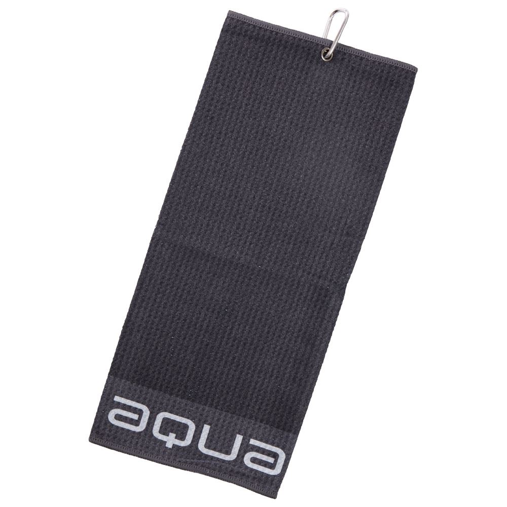 Big Max Aqua Trifold Golfhandtuch, schwarz