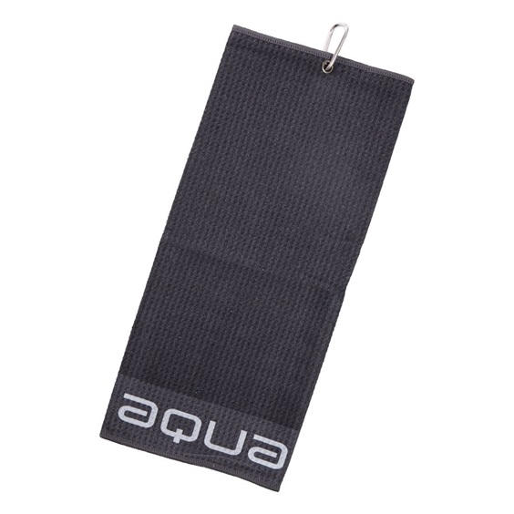 Big Max Aqua Trifold Golfhandtuch, schwarz