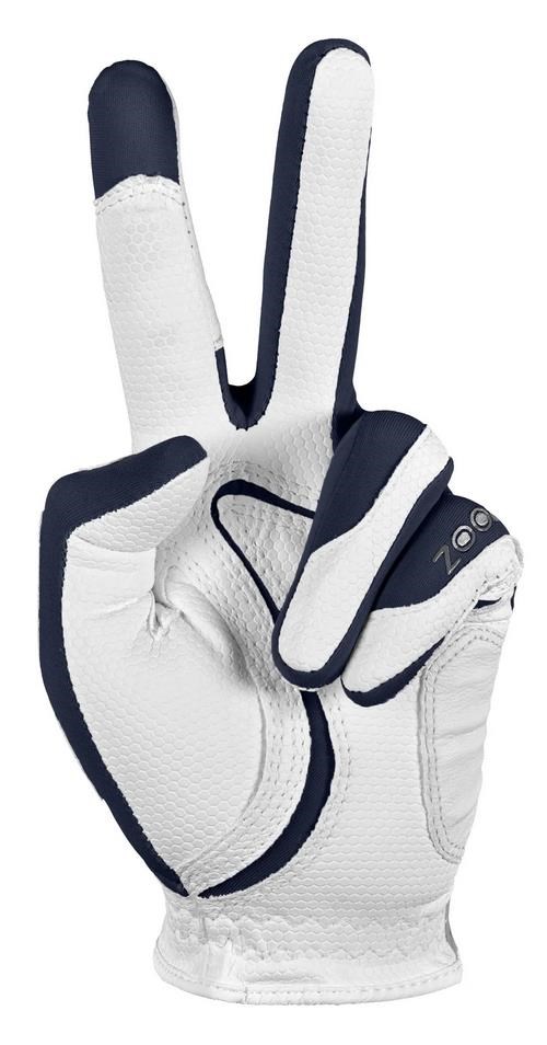 Zoom Weather Herren Handschuh, weiss/dunkelblau