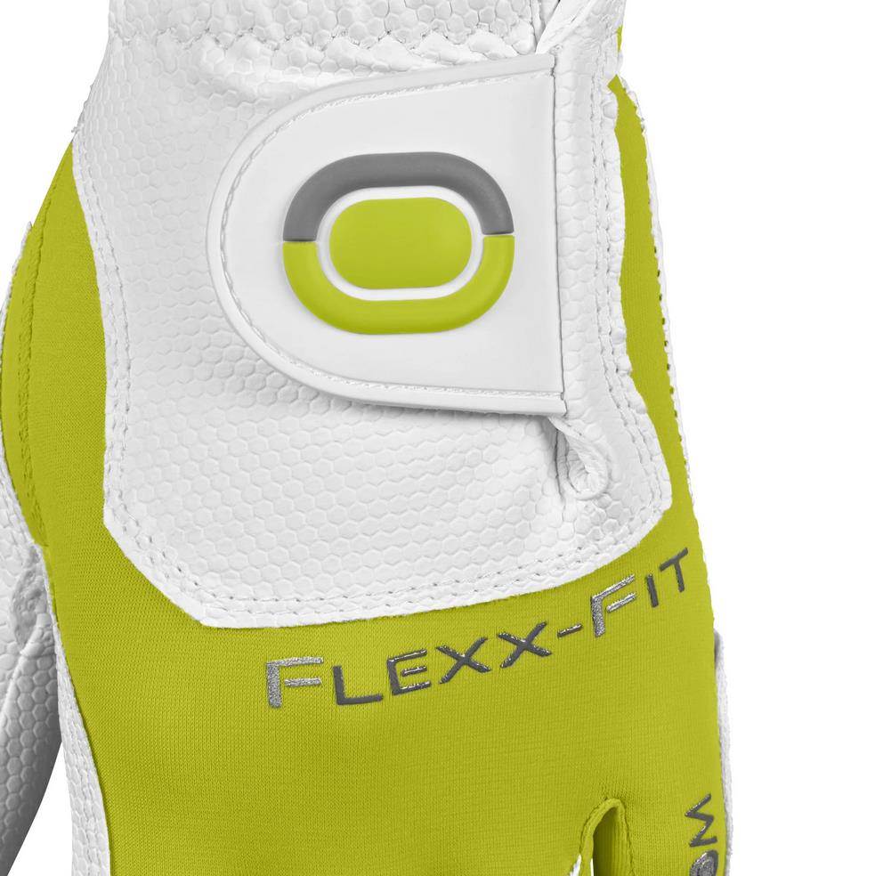 Zoom Weather Herren Handschuh, weiss/limette