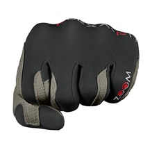 Zoom Weather Damen Handschuh, grau/schwarz/rot