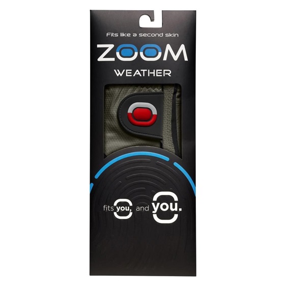 Zoom Weather Damen Handschuh, grau/schwarz/rot
