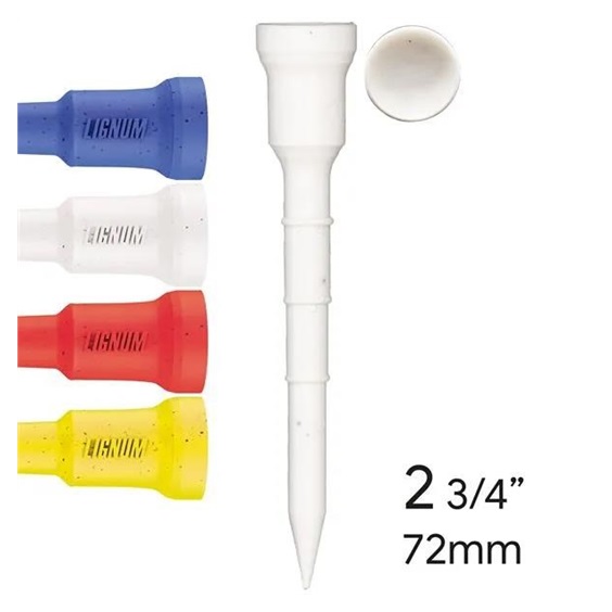 Lignum Tee Plastiktees 72mm, 12Stk., farbe mischen