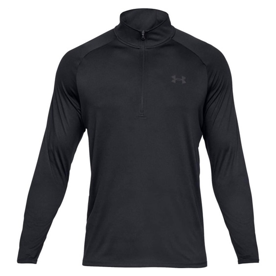 Under Armour Tech 2.0 1/2 Zip Herren Poloshirt, schwarz/grau