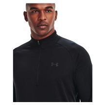 Under Armour Tech 2.0 1/2 Zip Herren Poloshirt, schwarz/grau