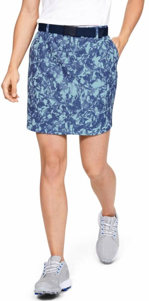 Under Armour Links Woven Printed Skort Damen Golfrock, blau