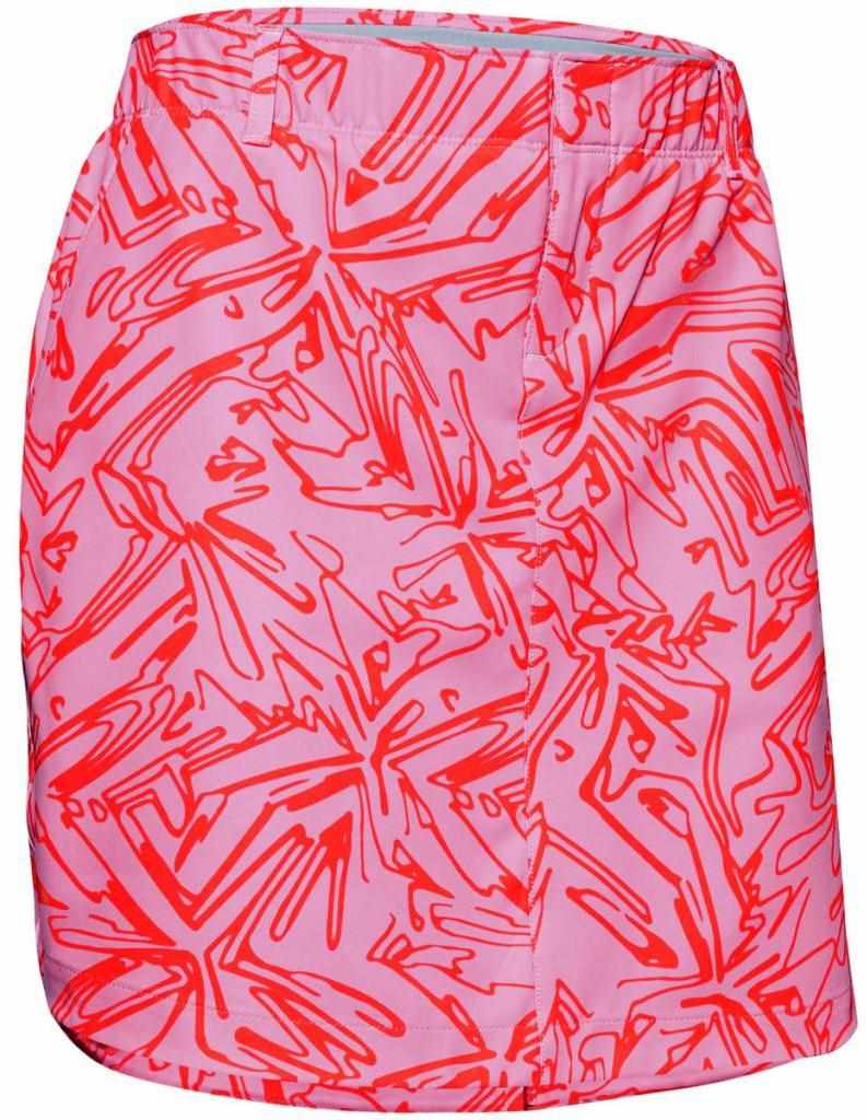 Under Armour Links Woven Printed Skort Damen Golfrock, rosa