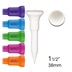 Lignum Tee Ecoline Plastiktees 38mm, 16Stk., neon mix