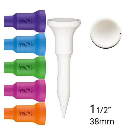 Lignum Tee Ecoline Plastiktees 38mm, 16Stk., neon mix