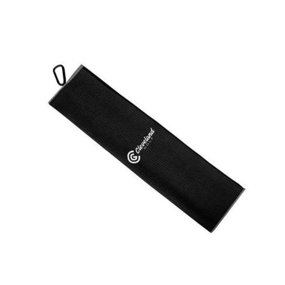 Cleveland Trifold Micro Fiber Golf Handtuch, schwarz